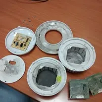 Detectores durante mantenimiento